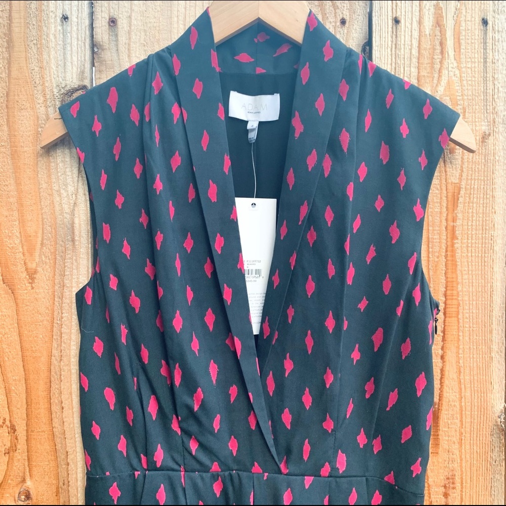 ADAM / Adam Lippes Black & Red Silk Dress